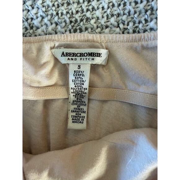 Vintage Y2K Abercrombie and Fitch Light Pink Babydoll embellished tank top - Picture 3 of 8